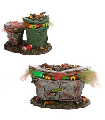 Spooky Trash Cans