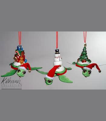 Holiday Flamoyant Seaturtle Orn.