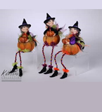 Witch un Pumpkin (Orn)