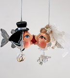 Kissing Seahorse Ornament
